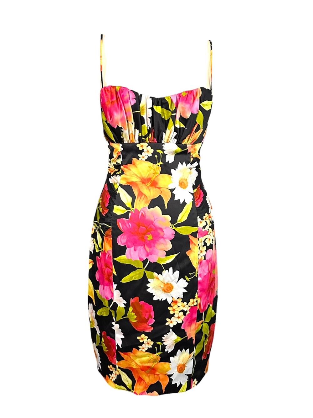 David Meister Floral Spaghetti Strap Mini Dress - Picture 10 of 10